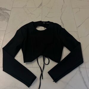 Zara cropped long sleeve